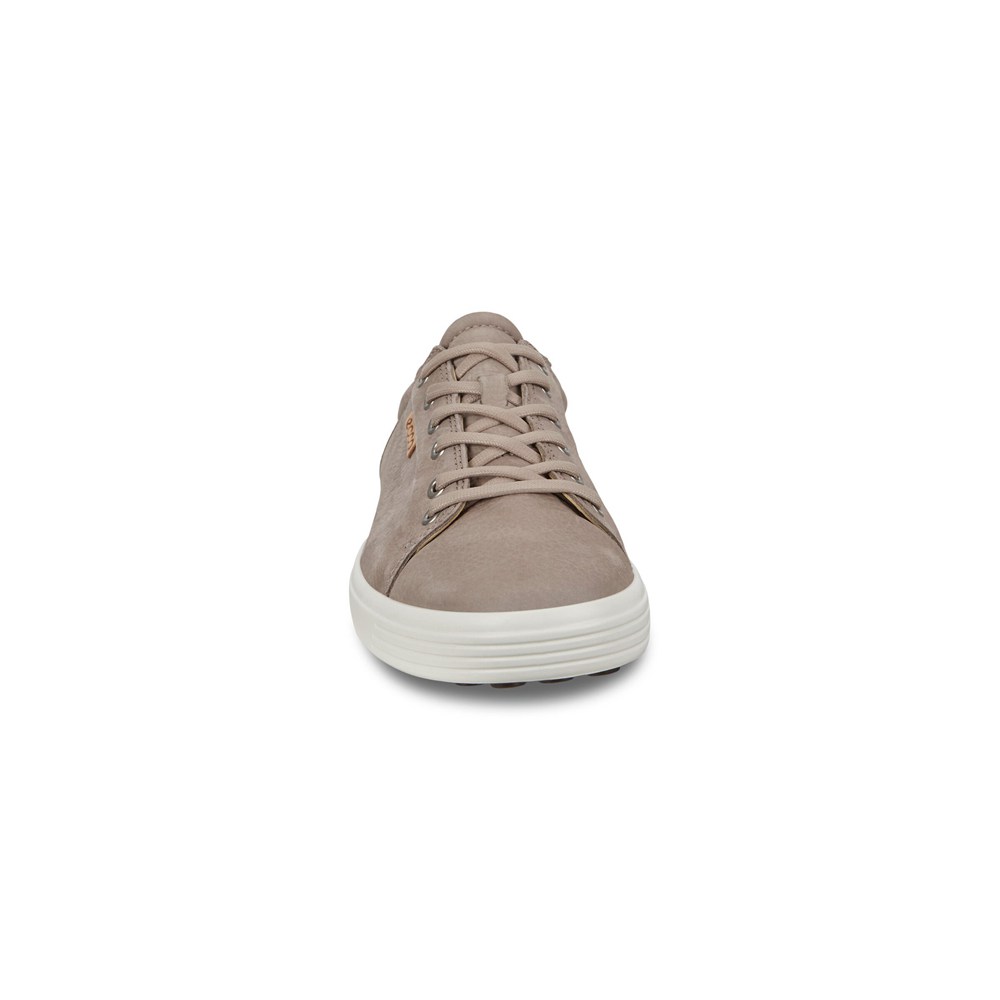 Mens Sneakers - ECCO Soft 7S - Grey - 5314LIMSR